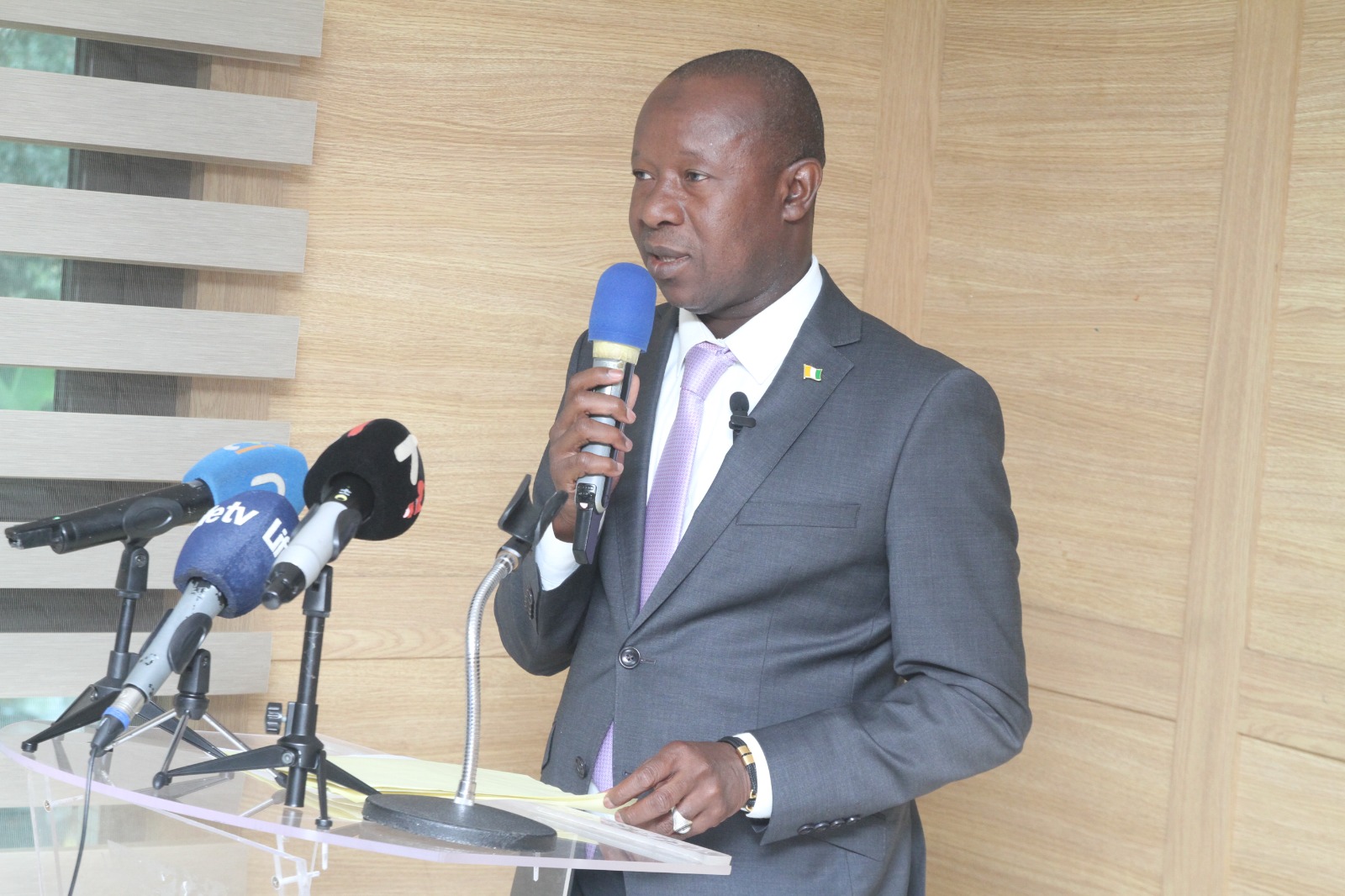 Amadou Diaby, candidat déclaré à la candidature de la présidentielle d'octobre 2025.